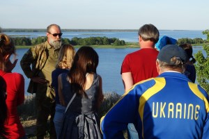 В парке усадьбы Долгоруких-Фадеевых в Ржищеве